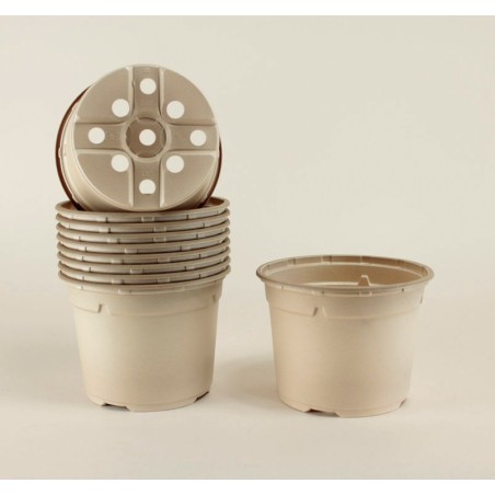Pots ronds Ø12 cm (x10) - BIOCOMPOSTABLE
