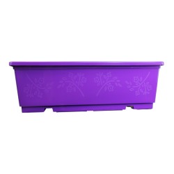 Jardinière NJ 40 cm + soucoupe - violet