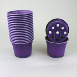Pots ronds Ø9 cm (x20) - violet