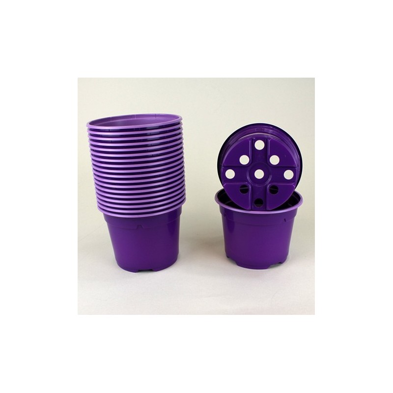 Pots ronds Ø10.5 cm (x20) - violet