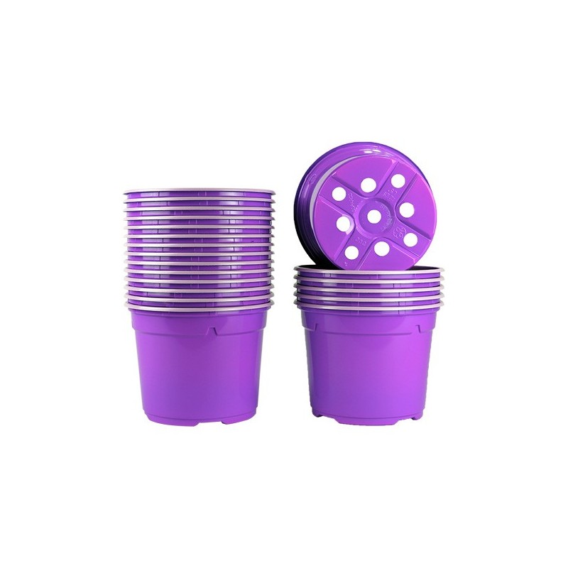 Pots ronds Ø12 cm (x20) - violet