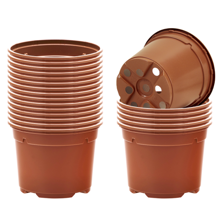 Pots ronds Ø10.5 cm (x20) - bicolore
